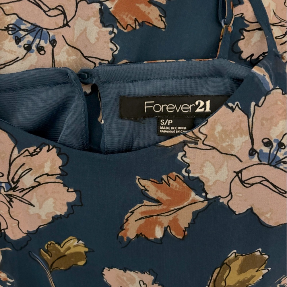 Vintage Y2K Maxi Dress Forever 21 Floral Spaghetti Strap Ethereal Fairy Size S - Picture 12 of 16